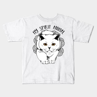 British Shorthair Cat Kids T-Shirt